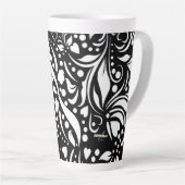 ライフ引用文ブラックラテマグバイポエトアディラAkoo カフェラテマグ (右アングル)