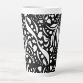 ライフ引用文ブラックラテマグバイポエトアディラAkoo カフェラテマグ (正面)