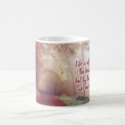 ライフ引用文マグ コーヒーマグカップ (中央)