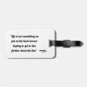 ライフ引用文ラゲッジタグバイポエトアディラアコー ラゲッジタグ (裏面横)