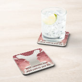 ライフ引用文前向きの考えることわざ コースター (右側)