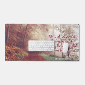 ライフ引用文名前をカスタムする デスクマット (キーボード&マウス)