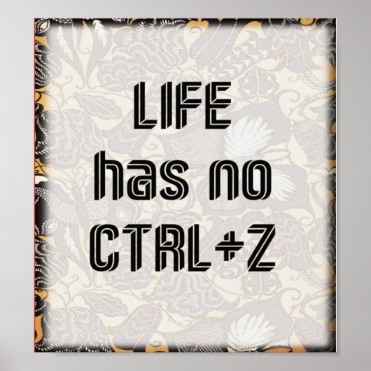 ライフ引用文装飾 ポスター (正面)