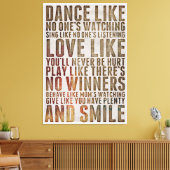 ライフ引用文 キャンバスプリント (インサイチュ (リビング))