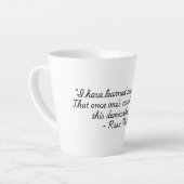 「ライフ引用文」コレクションロスパークス カフェラテマグ (左アングル)