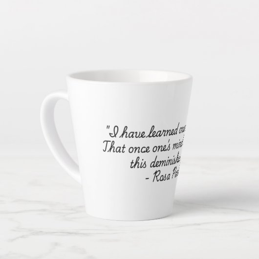 「ライフ引用文」コレクションロスパークス カフェラテマグ (左アングル)