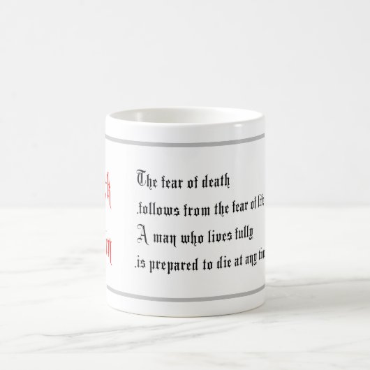 ライフ引用文、マーク・トウェインことわざ、書道 コーヒーマグカップ