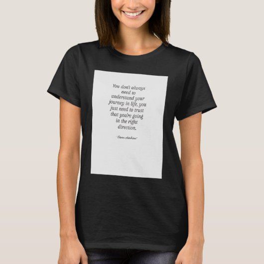 ライフ引用文 Tシャツ (正面)