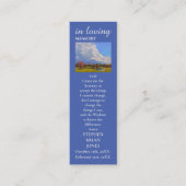 ライフ悔やみや弔慰の絵画祈りの言葉カードお祝い コーリングカード (正面)