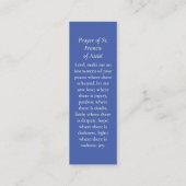 ライフ悔やみや弔慰の絵画祈りの言葉カードお祝い コーリングカード (裏面)