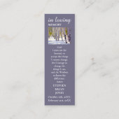 ライフ悔やみや弔慰の絵画祈りの言葉カードお祝い コーリングカード (正面)