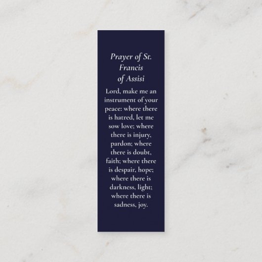 ライフ悔やみや弔慰フォト祈りの言葉カードのお祝い コーリングカード (裏面)