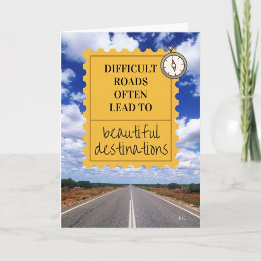 ライフ感動的モットカード カード (正面)