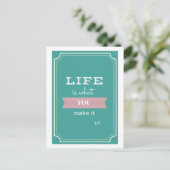 ライフ感動的引用文はがき ポストカード (スタンド正面)
