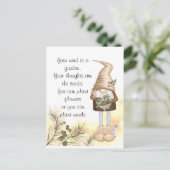 ライフ感動的引用文キュートガーデン格言H ポストカード (スタンド正面)