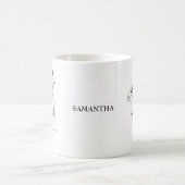 ライフ感動的引用文パーソナライズされたコーヒーマグ コーヒーマグカップ (中央)