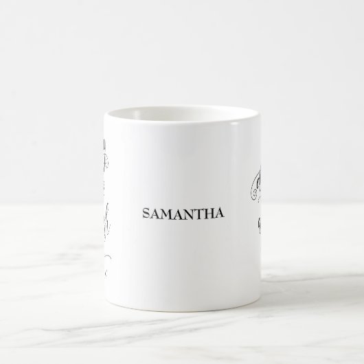 ライフ感動的引用文パーソナライズされたコーヒーマグ コーヒーマグカップ (中央)