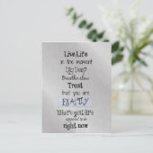 ライフ感動的引用文 ポストカード (スタンド正面)