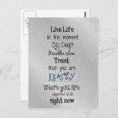 ライフ感動的引用文 ポストカード (正面/裏面)