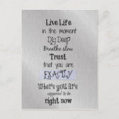 ライフ感動的引用文 ポストカード (正面)