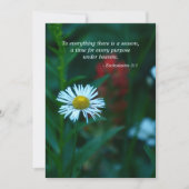 ライフ招待状お祝い、聖なる書物、 経典引用文 招待状 (正面)