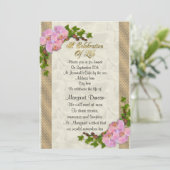 ライフ招待状ランのお祝い 招待状 (スタンド正面)