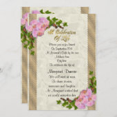 ライフ招待状ランのお祝い 招待状 (正面/裏面)