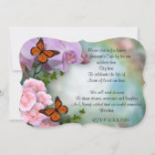 ライフ招待状蝶ランのお祝い 招待状 (裏面)