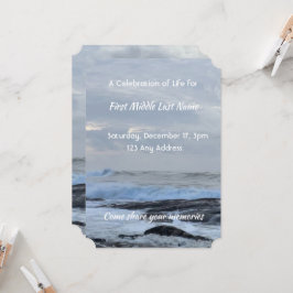 ライフ招待状雨雲海波のお祝い 招待状