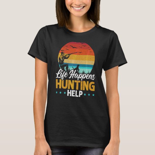 ライフ救済イン狩り動物狩猟ダ Tシャツ (正面)