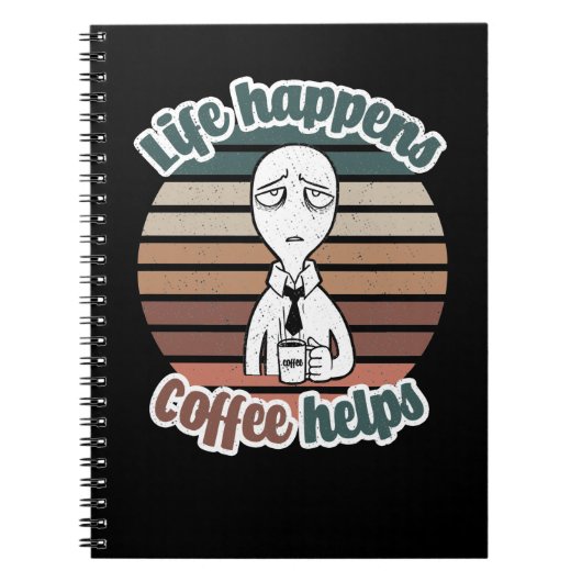 ライフ救済・アーヒ最高のー|TheCoffee Gift ノートブック (正面)
