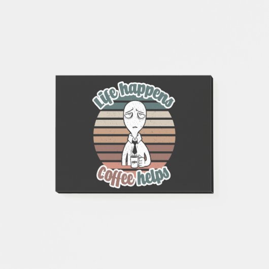 ライフ救済・アーヒ最高のー|TheCoffee Gift ポストイット (正面)