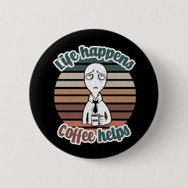 ライフ救済・アーヒ最高のー|TheCoffee Gift 缶バッジ