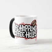 ライフ救済・インおもしろいグ・グラフィティことわざ モーフィングマグカップ (正面左)