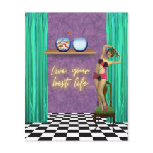 ライフ最高のファンキーヴィンテージキッチスクラップブック紙