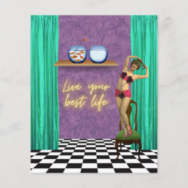 ライフ最高のファンキーヴィンテージキッチスクラップブック紙