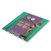 ライフ最高のファンキーヴィンテージキッチュ タイル (側面)