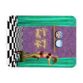 ライフ最高のファンキーヴィンテージキッチュ マグネット (横)