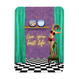 ライフ最高のファンキーヴィンテージキッチュ マグネット