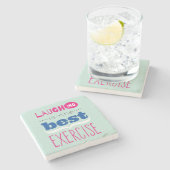 ライフ楽しむ ストーンコースター (横)