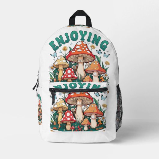 ライフ楽しむ・バック・バッグの美しい プリントバックパック (正面)