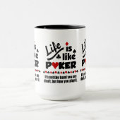 ライフ様トランプのポーカーカスタムマググ マグカップ (中央)