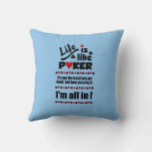 ライフ様トランプのポーカーカスタム装飾用クッション クッション (裏面)