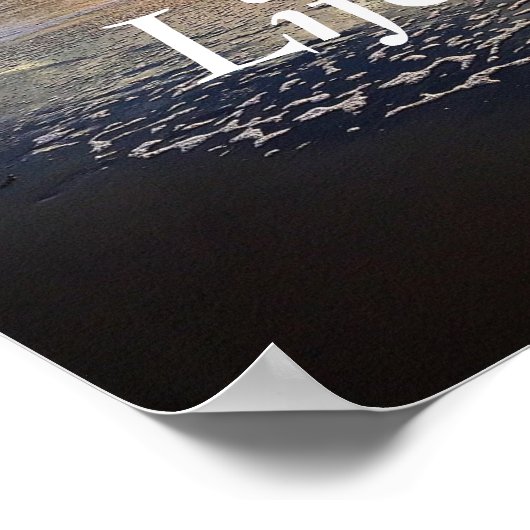 ライフ海サンライズ感動的モチベーション引用文 ポスター (角)