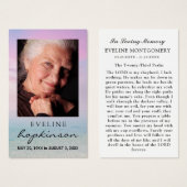 ライフ海フォト祈りの言葉カードのお祝い (正面&裏面)