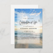 ライフ海葬儀お祝い 招待状 (正面/裏面)