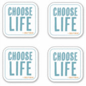 ライフ申命記30:19 Pro-Lifeを選択 シール (正面)