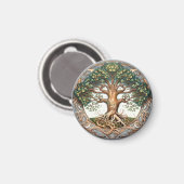ライフ異教のマグネットの緑の木 マグネット (正面/裏面)