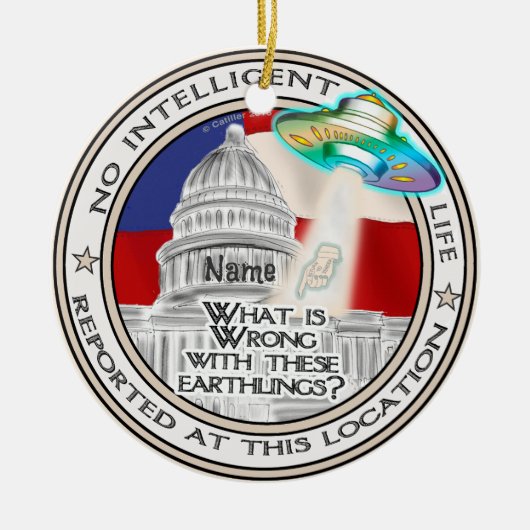 ライフ知性があるオーナメントなし セラミックオーナメント (正面)