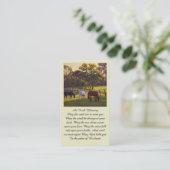 ライフ祈りの言葉記念賛美カードお祝い 名刺 (スタンド正面)